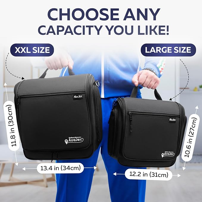 Extra Large Hanging Travel Toiletry Bag - Image 4