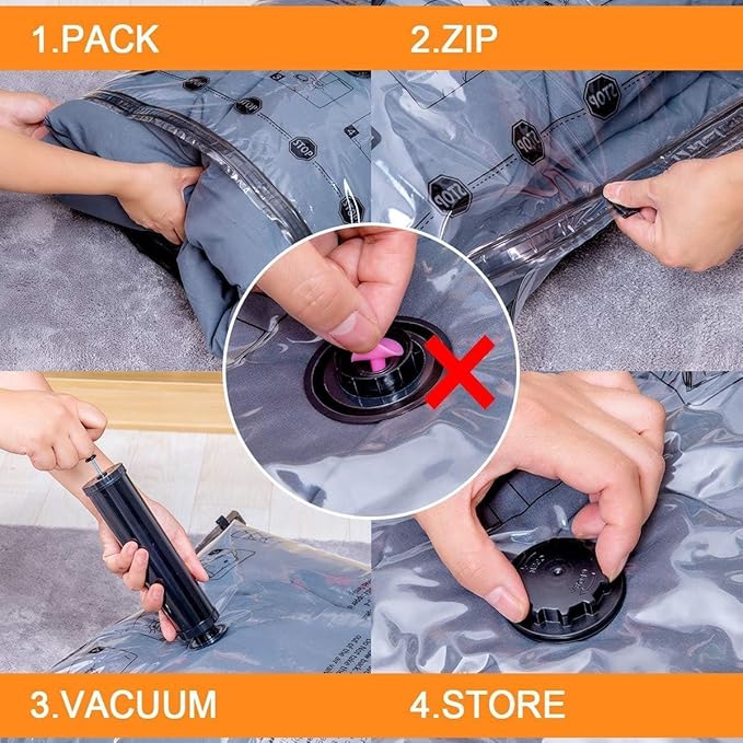 10 Small Vacuum Storage Bags - Image 5