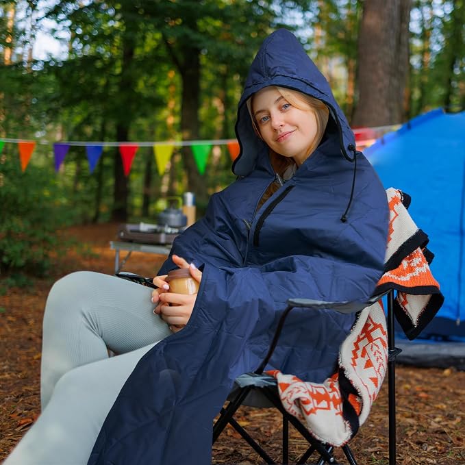 Outdoor Waterproof Blanket, Foldable Fleece Stadium Blanket - Image 2