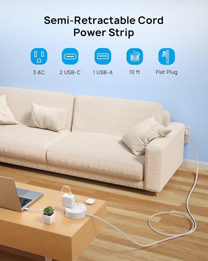 TROND Flat Plug Power Strip - Image 2