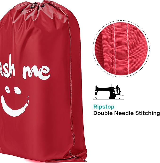 HOMEST 2 Pack XL Wash Me Travel Laundry Bag, Dirty Garments Organizer, Large - Image 2