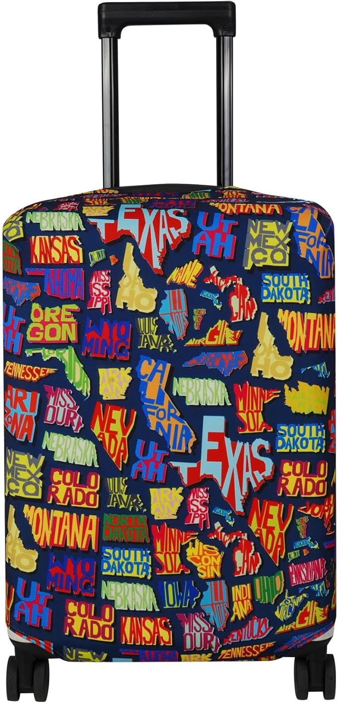 Explore Land Travel Luggage Cover Suitcase Protector Fits 27-30 Inch Case by ExploreLand