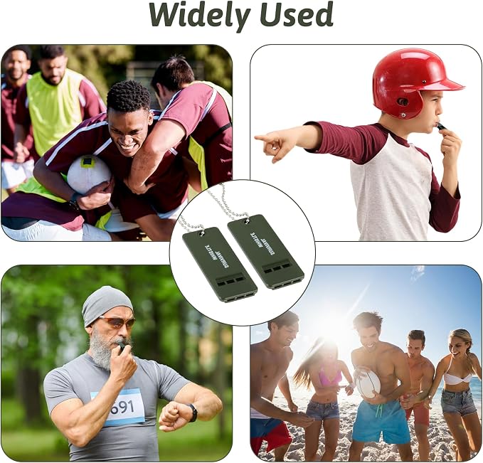 120 dB Emergency Whistles for Teachers, Flat Self Defense Safety Whistle - Image 7