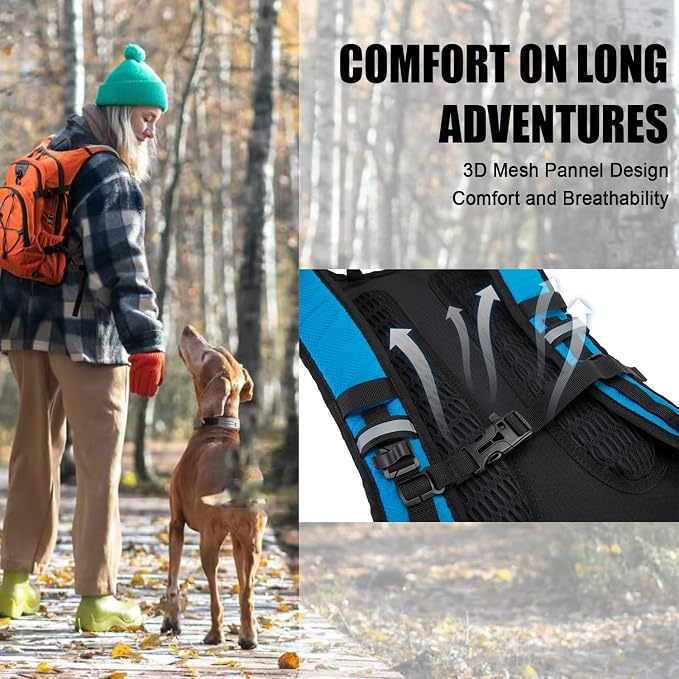 Hydration Backpack Pack with 2L Water Bladder 18L Hiking Backpack Women Men - Image 5