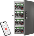 96 Key Lock Box Wall Mount, Smart Key Cabinet One Time Password/APP by DiDiHere