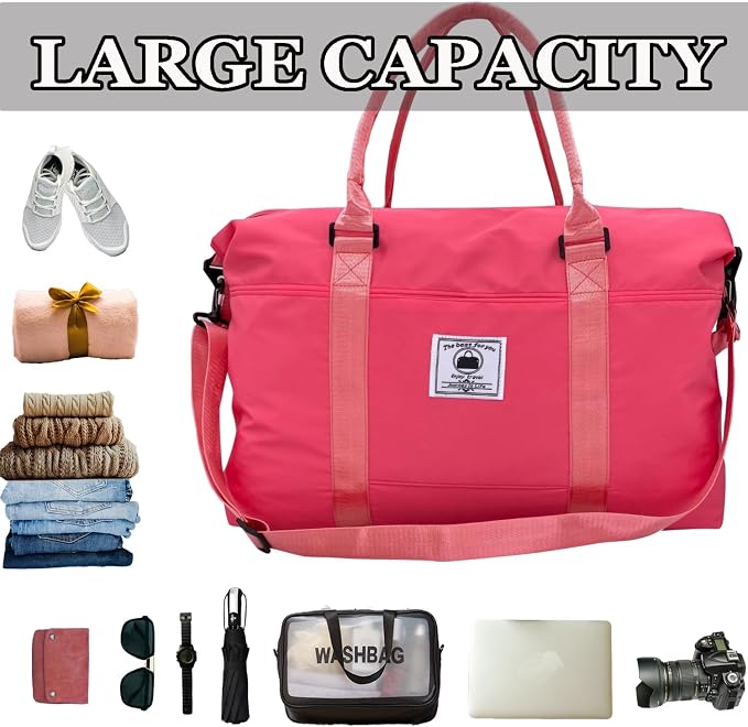 Travel Duffle Bag, Waterproof Sport Tote Gym Bag - Image 3