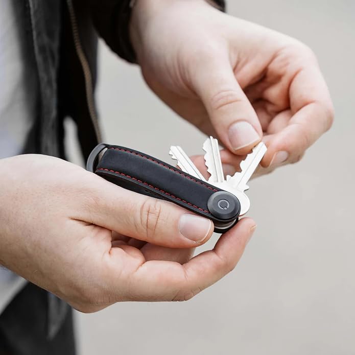 Orbitkey Crazy Horse Leather Key Organizer | Quiet Profile | Holds up to 7 Keys - Image 8
