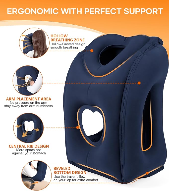Sunany Travel Pillow, Upgraded Plane Pillow - Image 3