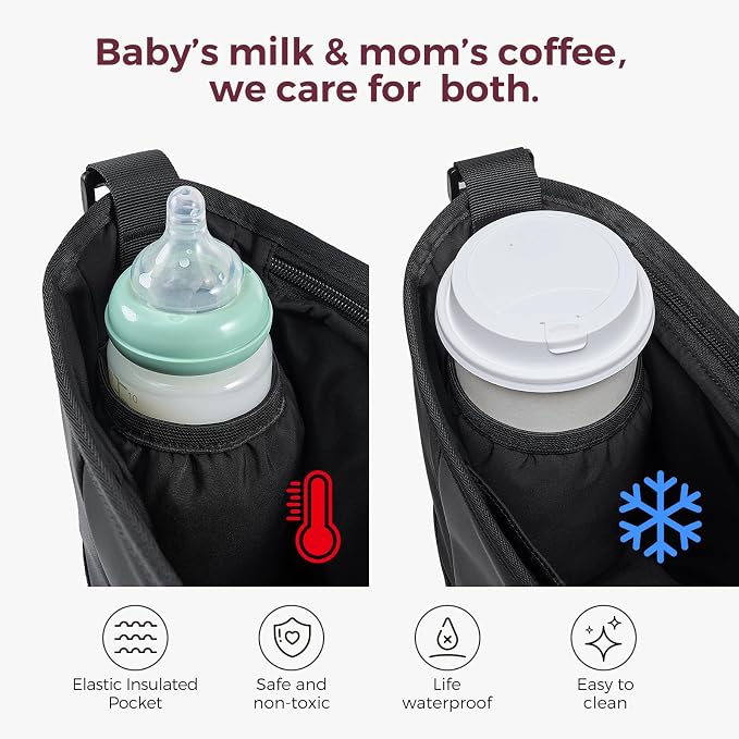 Momcozy Universal Stroller Organizer | Minimalist Caddy - Image 3