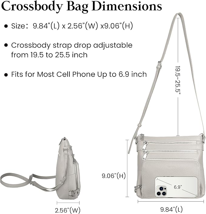 befen Genuine Leather Crossbody Bags - Image 5