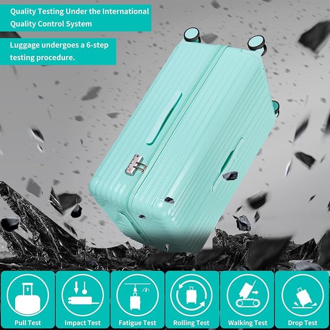 Carry-on 20 Inch and 28 Inch Square Thickened ABS+PC Hard Shell luggage - Image 7