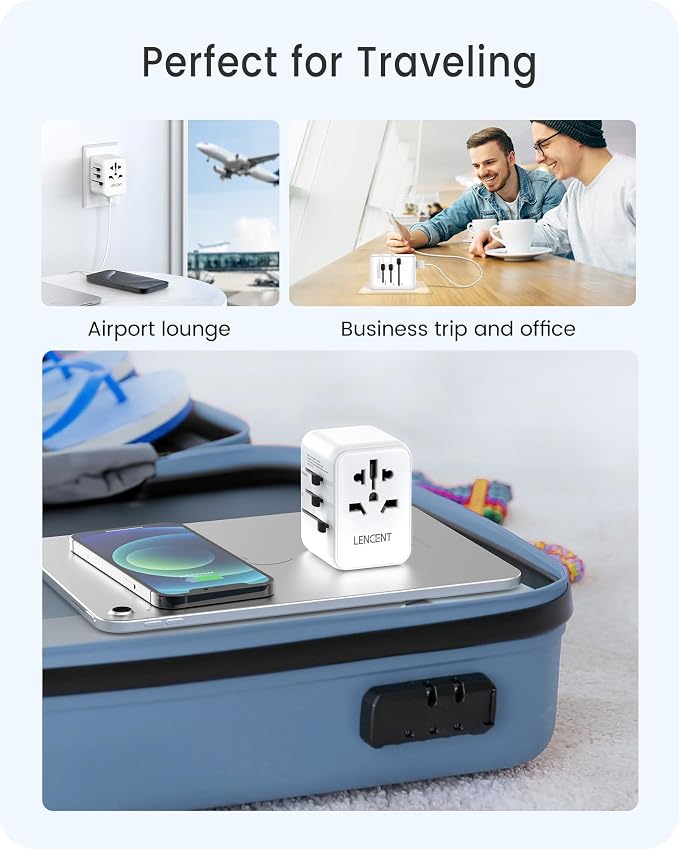 LENCENT Universal Travel Adapter, PD20W International Charger - Image 8