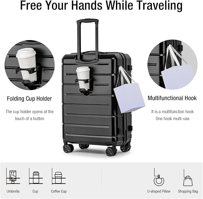 KYME 26 Inch Luggage TSA Approved Hardshell 26" Suitcases - Image 2