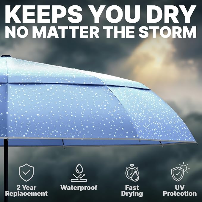 Royal Walk Windproof Folding Travel Umbrella Compact and Strong Luxurious Real - Image 7