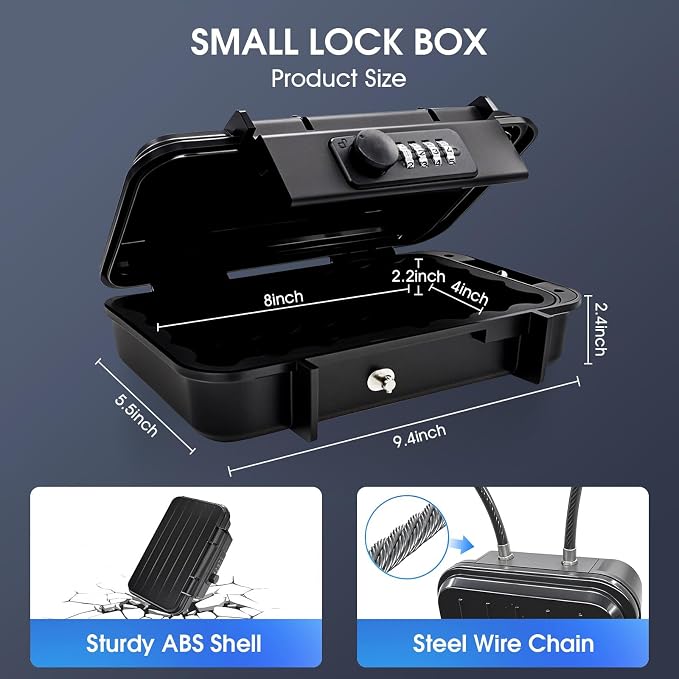 Beach Lock Box, Travel Safe Lock Box - Image 2