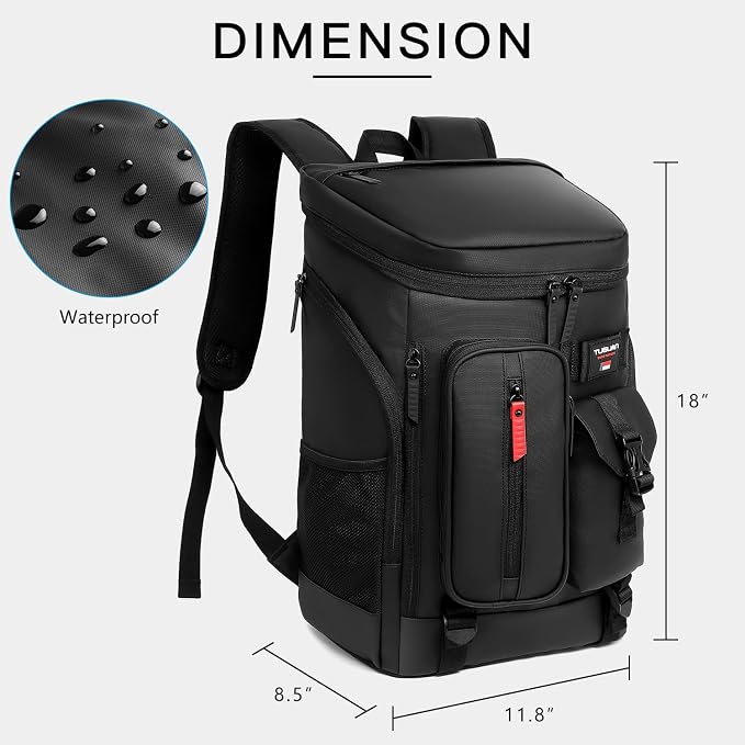TUGUAN Cooler Backpack 36 Cans Insulated Leak Proof Lightweight Lunch Backpack - Image 6