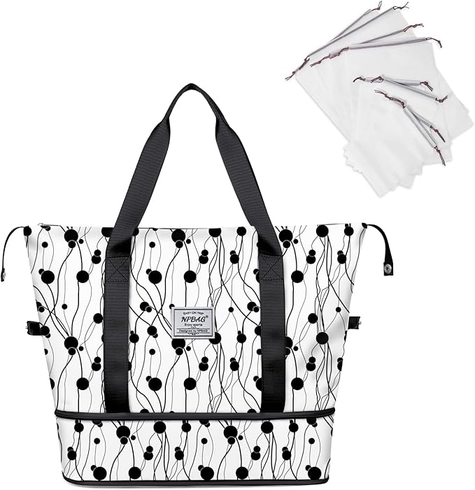 NPBAG Women Travel Duffel, Gym Workout Overnight Bag, Mommy Hospital Bag by NPBAG