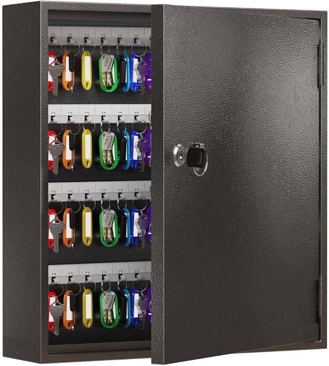 WeHere Key Lock Box for 120 Keys, Wall Mount Key Cabinet by WeHereSmartBoxLock