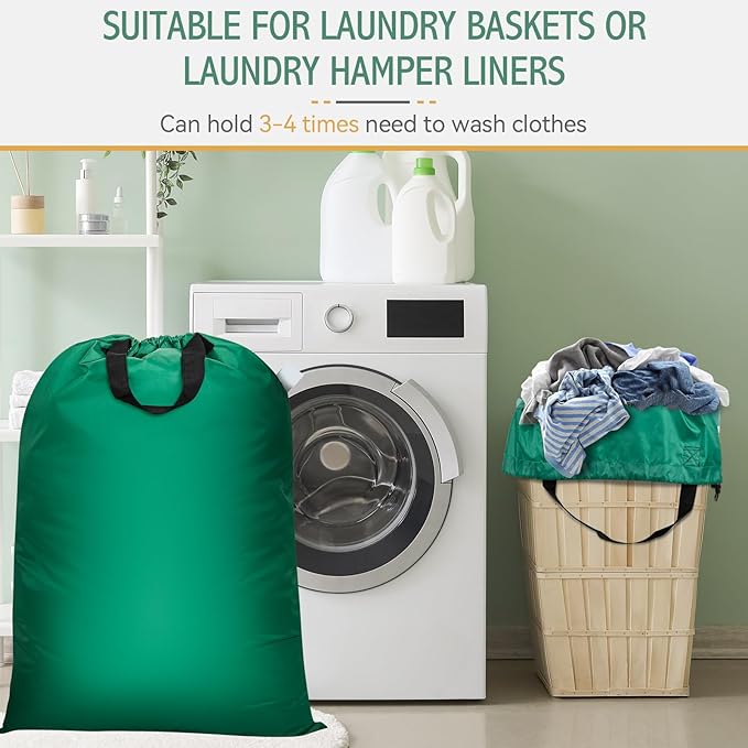 Extra Large Laundry Bag With Handles, Heavy Duty, Travel Laundry Bag - Image 5