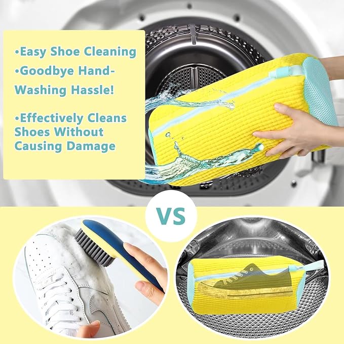 2Pcs Shoe Washing Machine Bags, Laundry Shoe Bags - Image 5