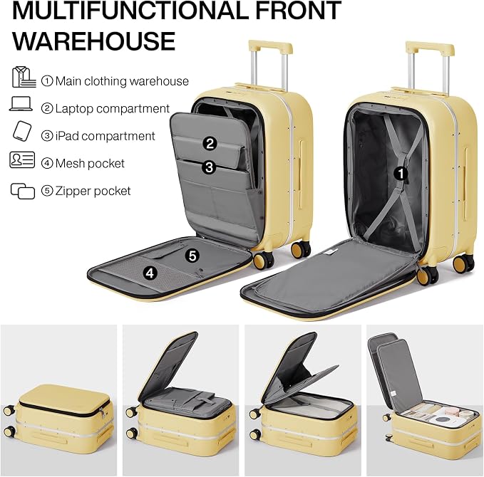 mixi Luggage Suitcase with Spinner Wheels - Image 4