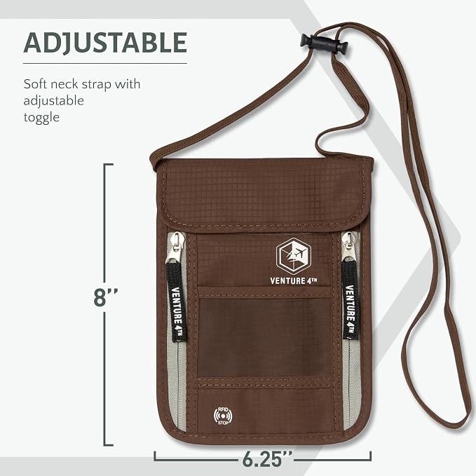 VENTURE 4TH Passport Holder Neck Wallet - Image 2