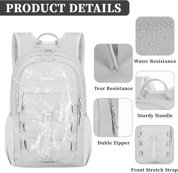 ZOMFELT Hiking Backpack for Women Men, 15L Lightweight Packable Backpack for - Image 4