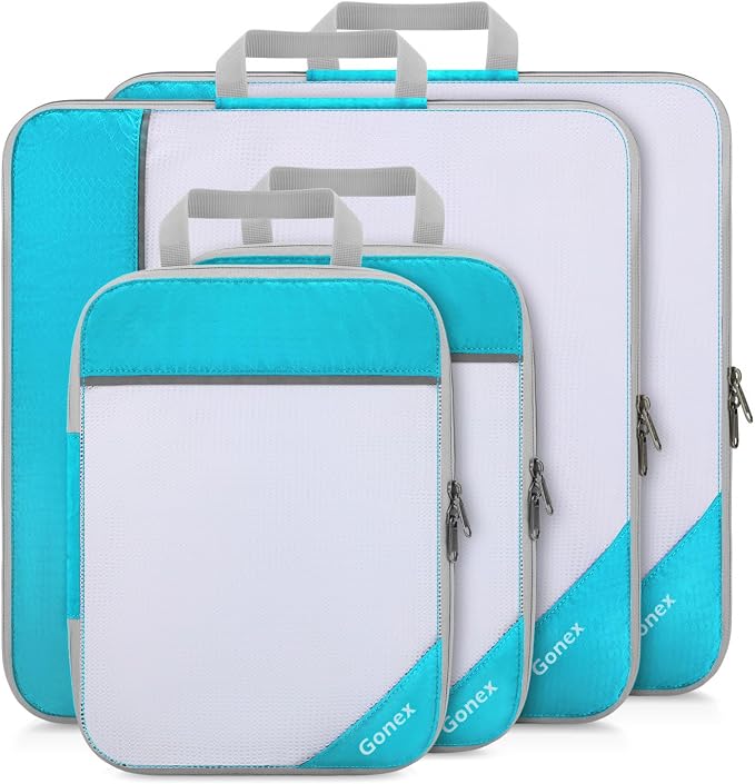 Compression Packing Cubes, Gonex Extensible Storage Mesh Bags Organizers by Gonex