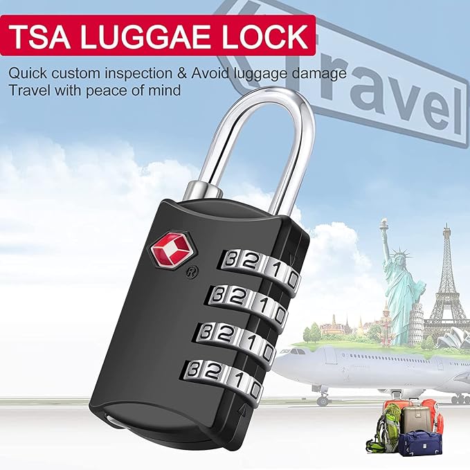 ZHEGE Travel Locks 2 Pack, Luggage Locks - Image 2