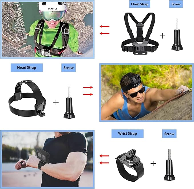 HONGDAK Action Camera Accessories Kit - Image 6