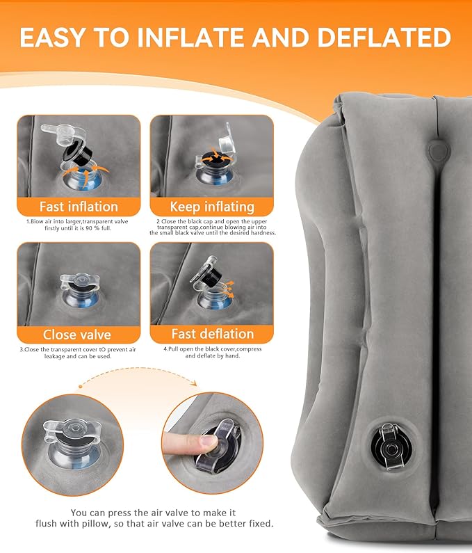 Sunany Travel Pillow, Upgraded Plane Pillow - Image 6
