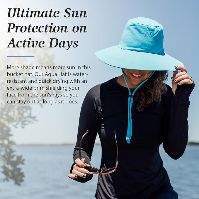 Wallaroo Hat Company – Women’s Aqua Hat – UPF 50+ Sun Protection, Packable - Image 3