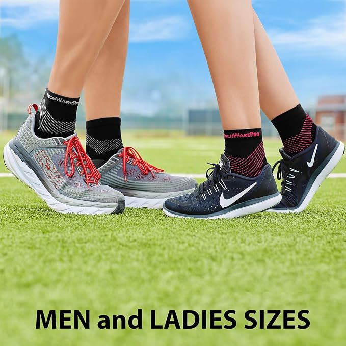 TechWare Pro Plantar Fasciitis Socks – Cushion Ankle Compression Socks Women & - Image 4