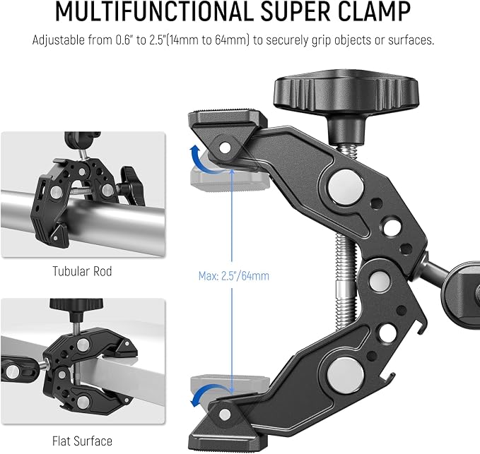 NEEWER Double Super Clamp Camera Mount - Image 3
