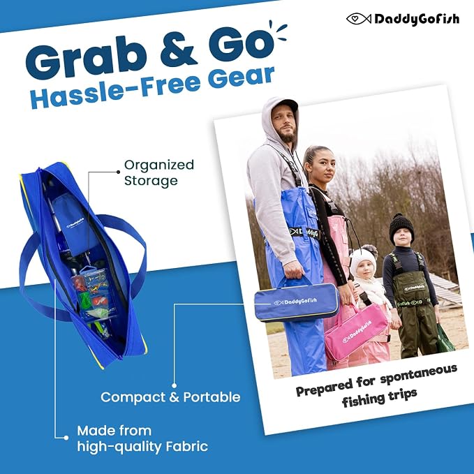 DaddyGoFish Kids Fishing Pole - Image 5
