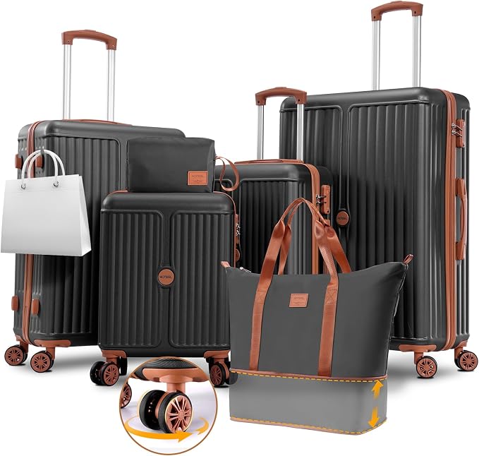 Hoteel 6 Piece Luggage Set by HOTEEL
