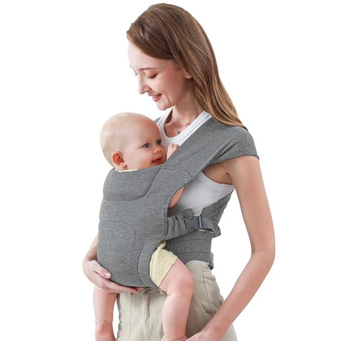 Newborn Carrier, Cozy Baby Carrier, Ergonomic Cross-Back Wrap, Hands-Free by KIDIRA