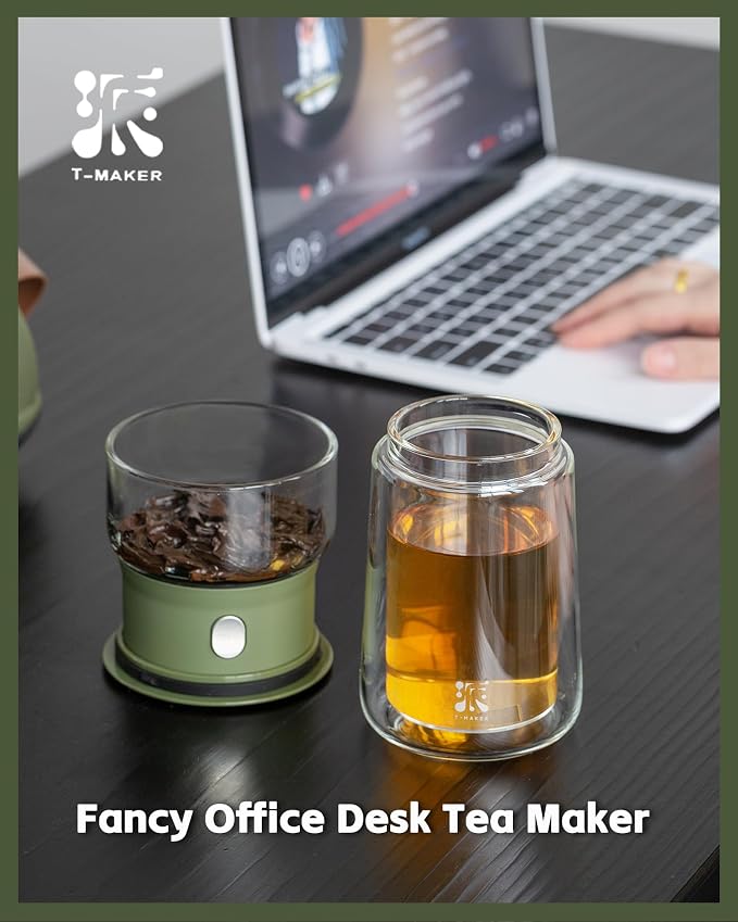 ZENS Modern Glass Infuser Teapot, Smart One Touch Tea Maker - Image 8