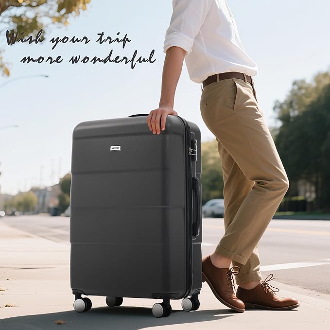 Merax Luggage Sets of 3 Piece Carry on Suitcase Airline Approved, Hardcase - Image 7