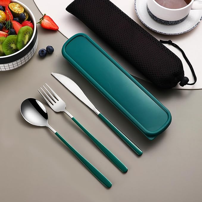 VANRA 3-Piece Portable Travel Utensils Set - Image 3