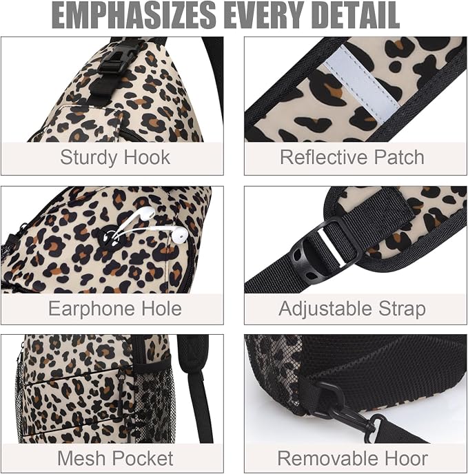 Crossbody Bags for Women Men Trendy Sling Bag Bakpack Casual Chest Bag - Image 5