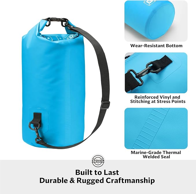STOVER 5/10/25/30/40/55L Waterproof Backpack- Floating Dry Bag - Image 3