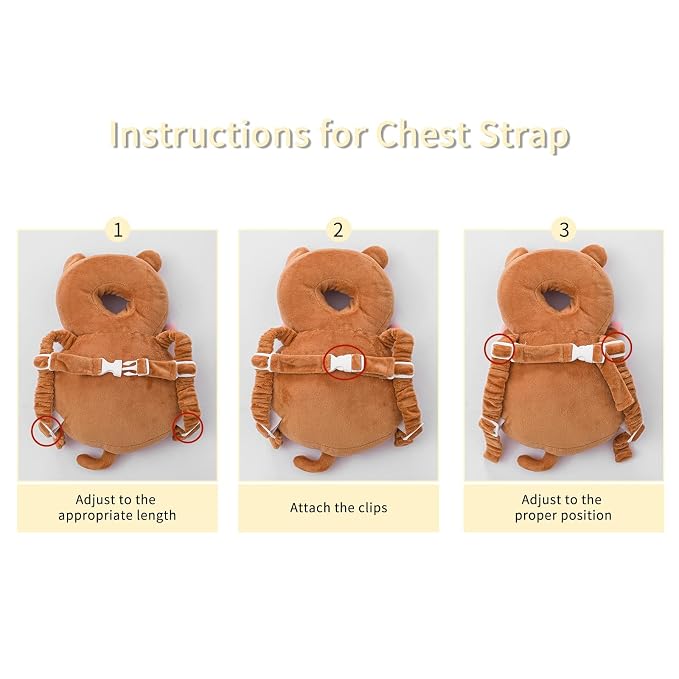 Baby Head Protector Backpack, Toddler Toddler Head Protector, Toddler Head - Image 5