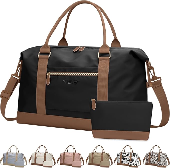 Travel Duffle Bag for Women, Weekender Bags, Hospital Bag for Labor Delivery by ELONGRIVER