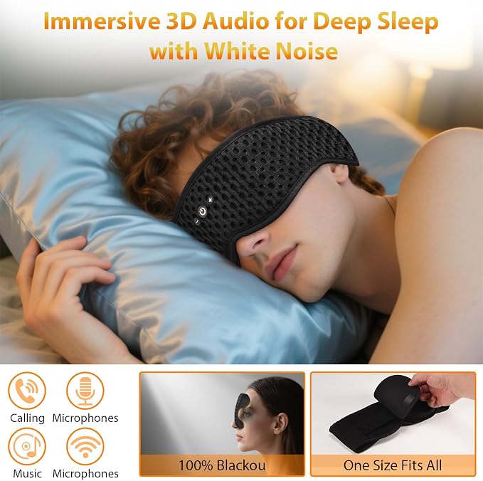 Bluetooth Sleep Mask HF016 Sleep Headphones - Image 4