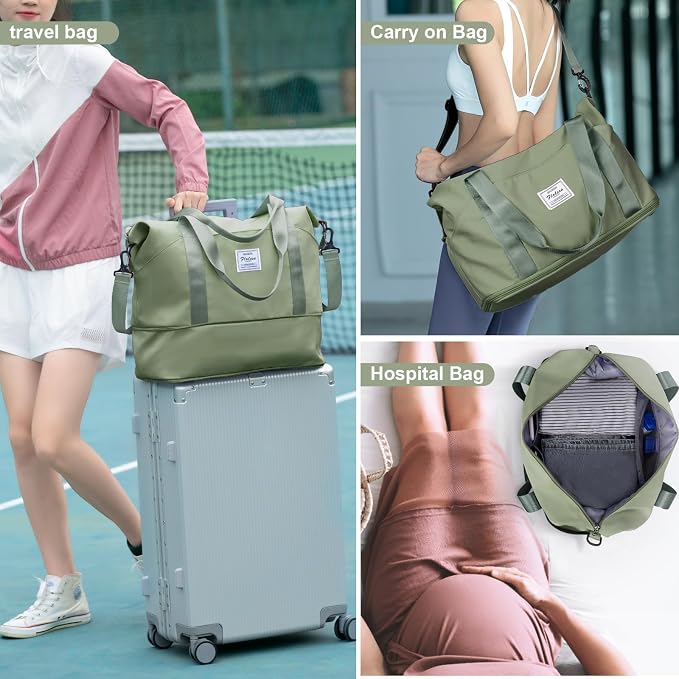 Travel Duffel Bag, Sports Tote Gym Bag, Shoulder Weekender Overnight Bag - Image 7