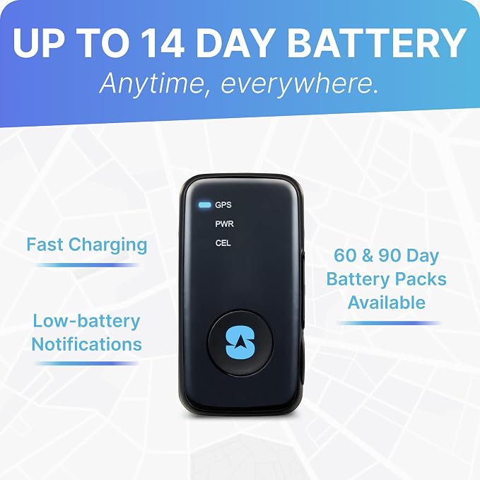 Spy Tec Atlas GPS Tracker for Vehicles & Kids | Up to 14-Day Battery Life | - Image 2