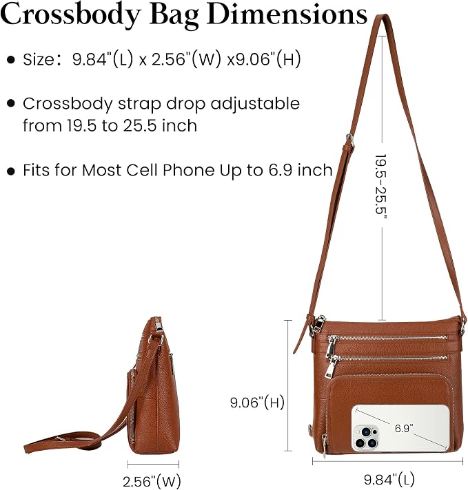 befen Genuine Leather Crossbody Bags - Image 5