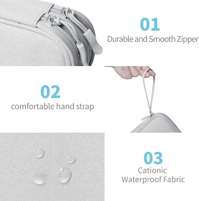Electronics Travel Organizer, Portable Waterproof Electronic Travel Storage Bag - Image 3