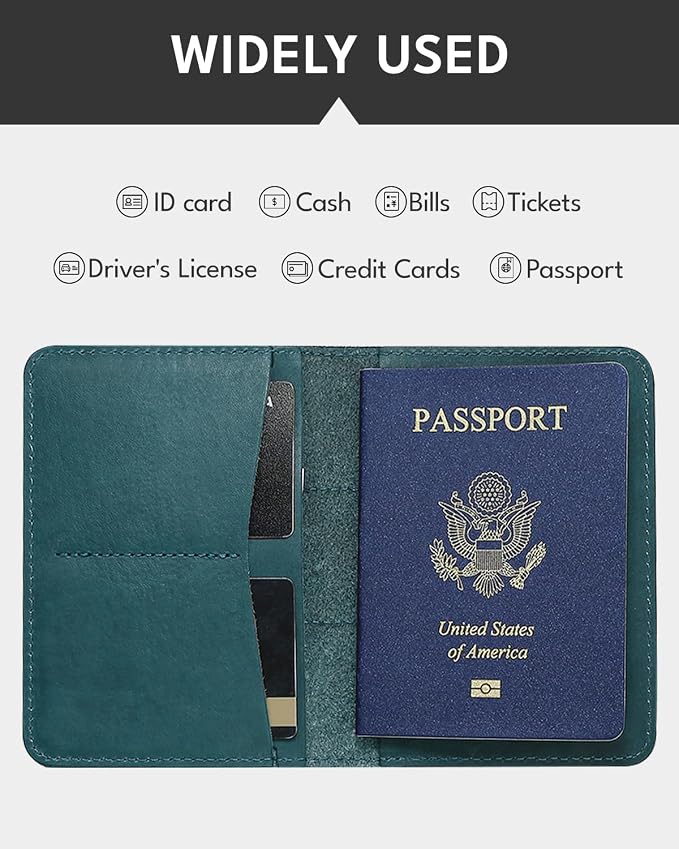 ALLIVE Genuine Leather Passport Holder - Image 4